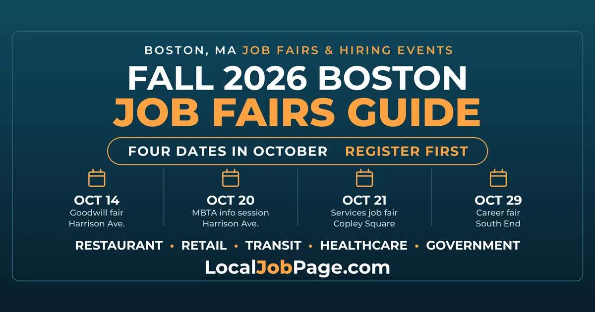 Fall 2026 Boston Job Fairs & Hiring Events: Your Complete Guide